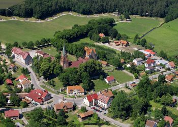Gietrzwałd foto z lotu ptaka